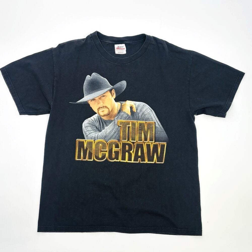 Vintage Tim McGraw Band Tee Shirt Large Country Music 2000 Tour VTG Stedman
